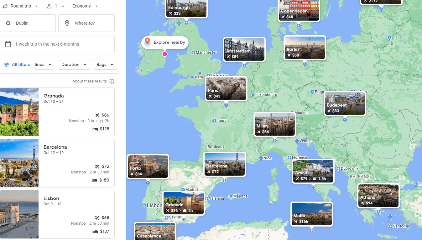 FINDING THE CHEAPEST FLIGHTS WITH EXPLORE FEATURE - RatePunk