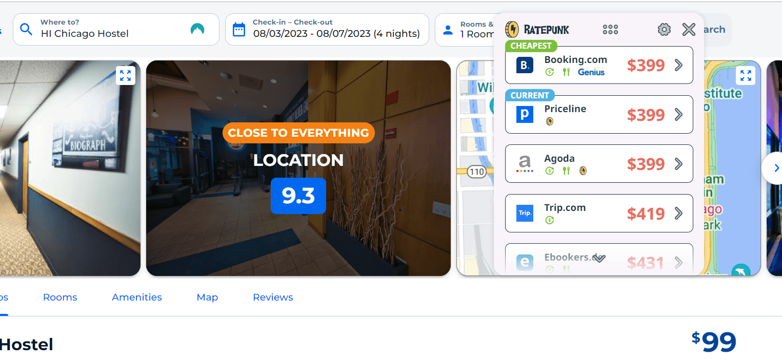 The Best Way to Get a Great Hotel Deal for Lolalooza Chicago Hostel found RatePunk