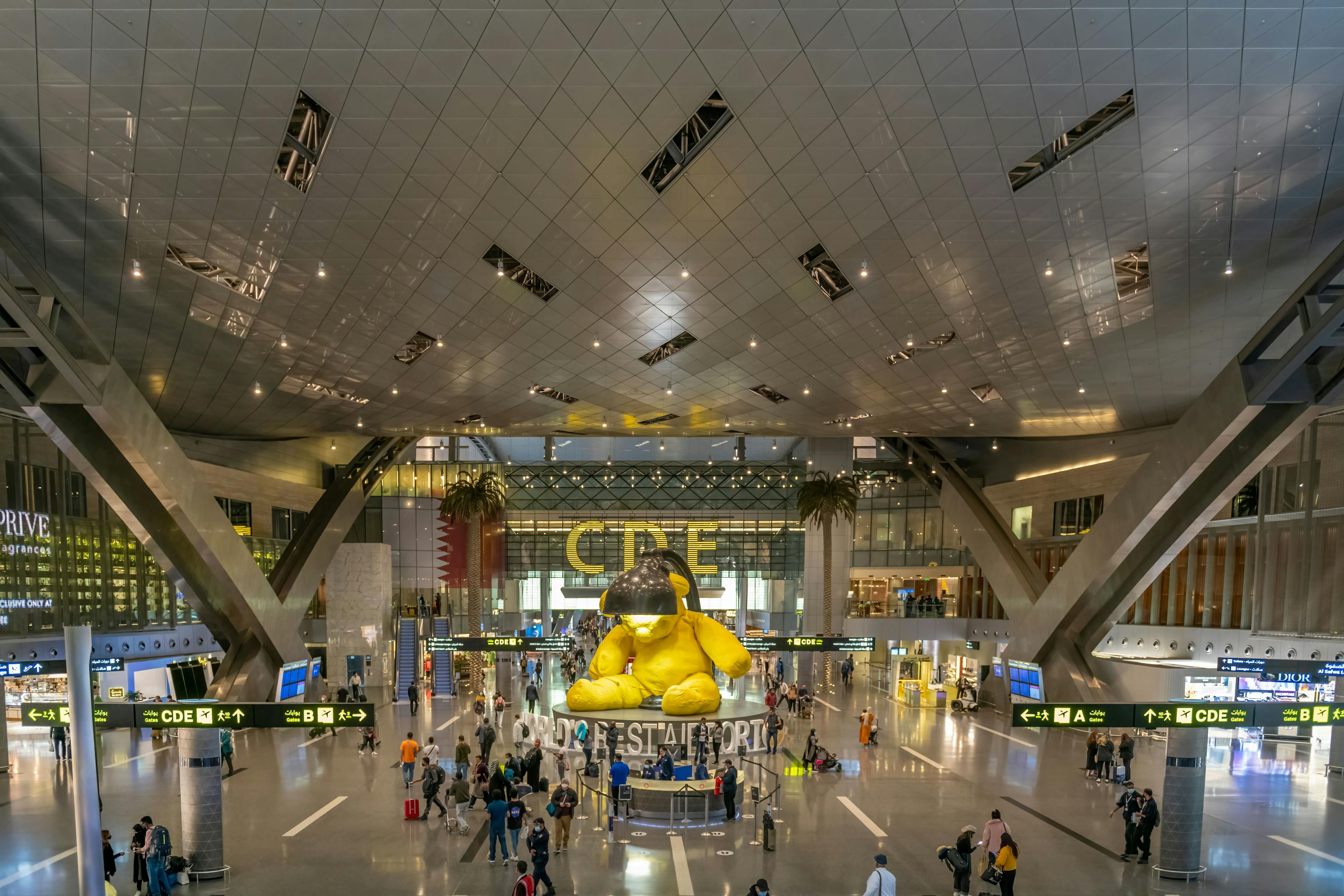 The best airports in the world - 2nd place - Hamad Airport in Qatar - RatePunk 