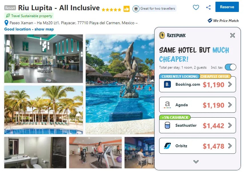 Hotel deal for Riu Lupita - All Inclusive in Playa del Carmen, Mexico