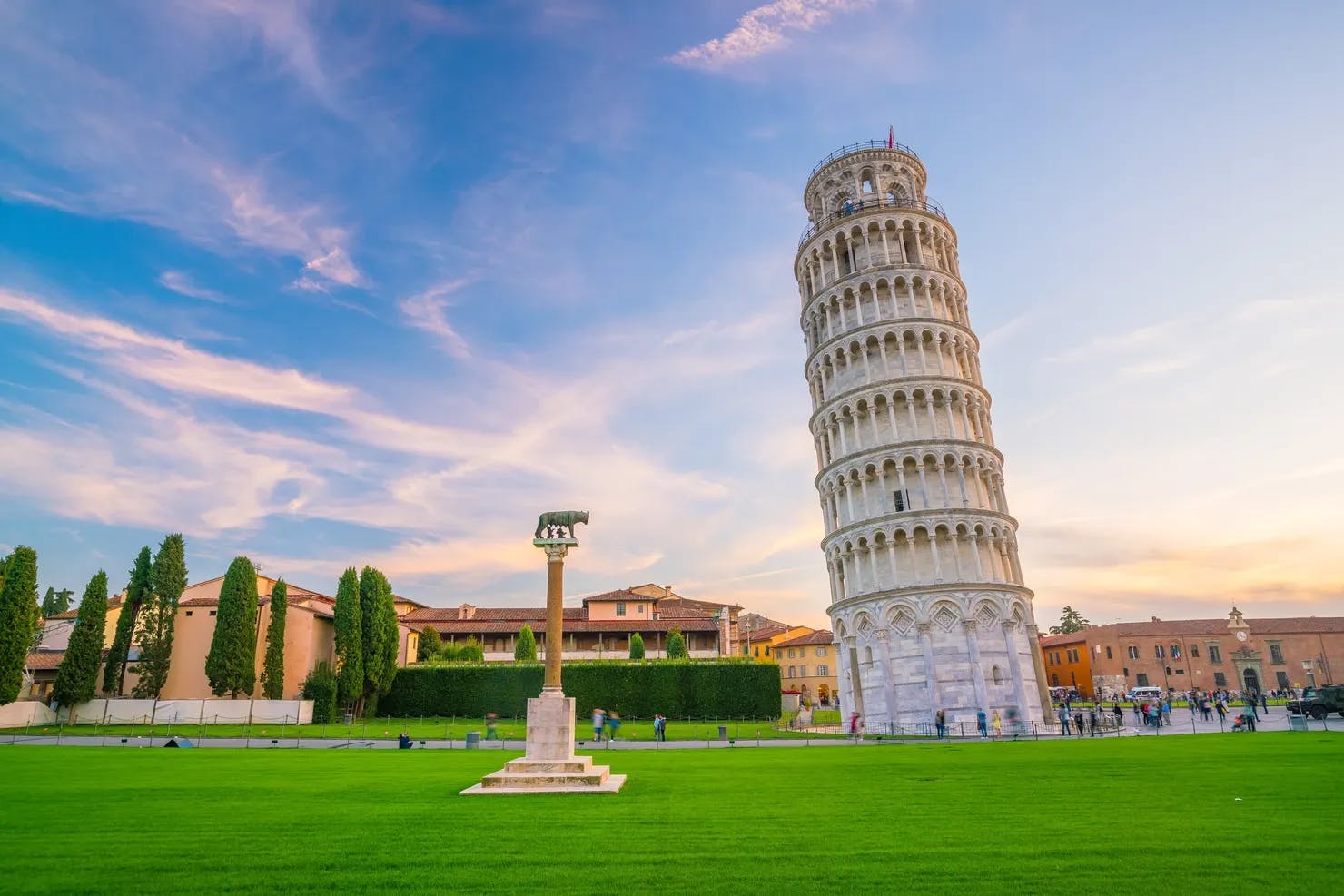 The Leaning Tower of Pisa in Pisa, Italy