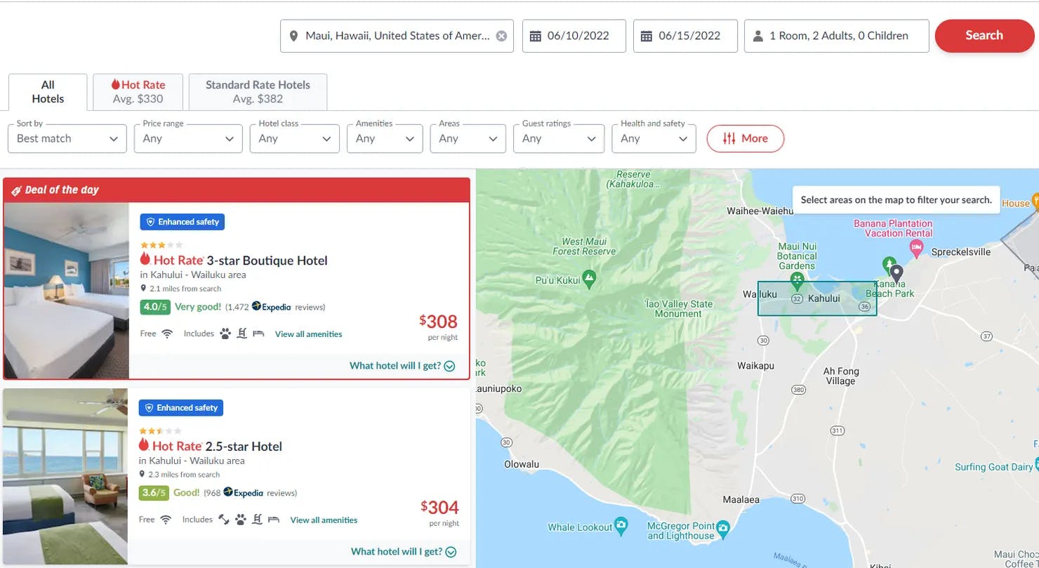 Hotwire hotel deal in Hawaii