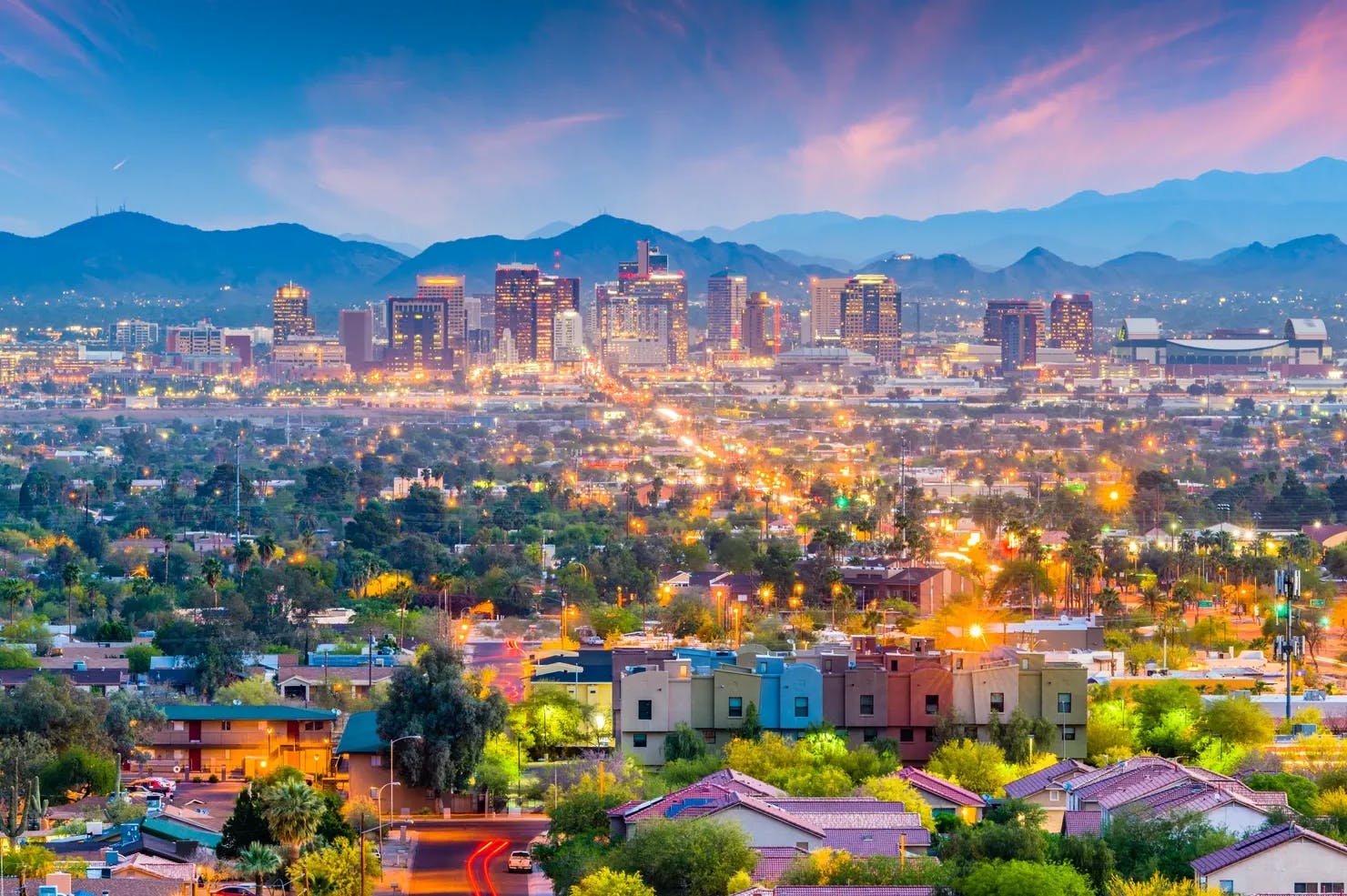 Phoenix downtown cityscape, Arizona, USA 