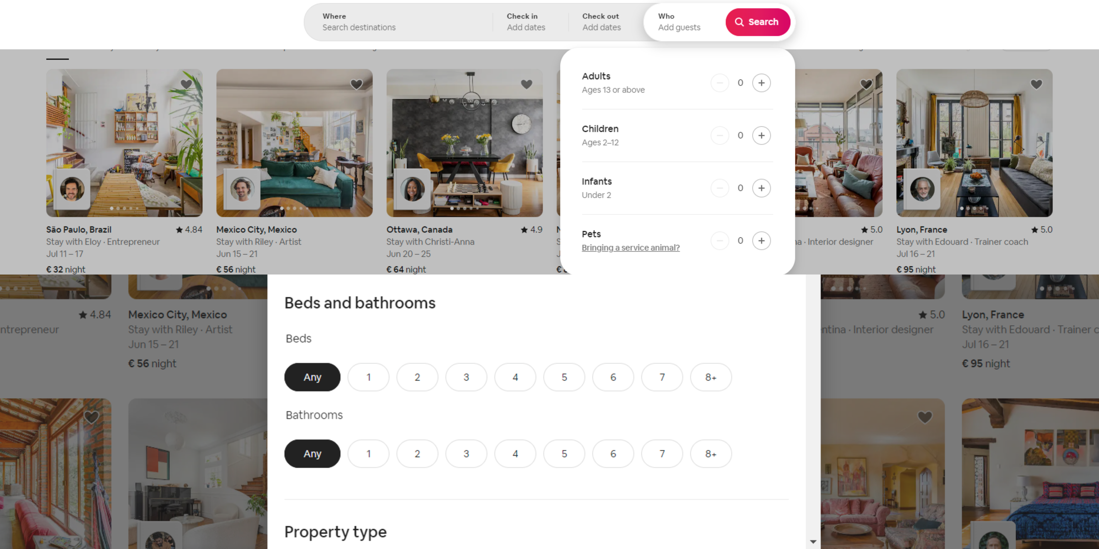airbnb filtering features