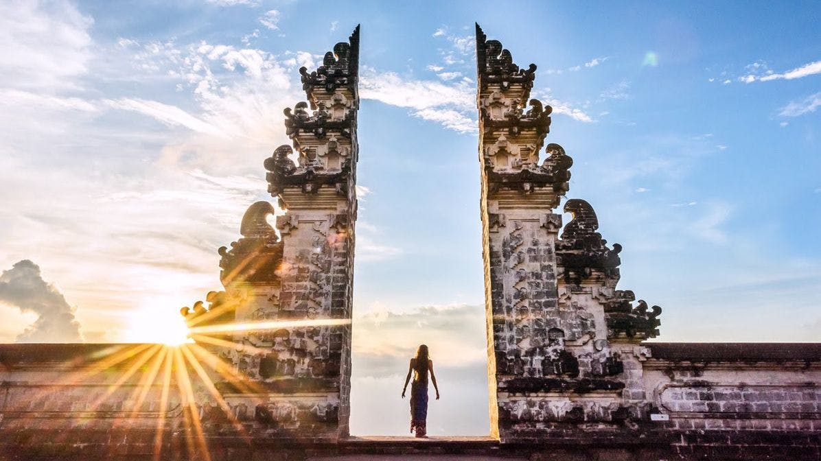 Gate of heaven in Bali, Indonesia