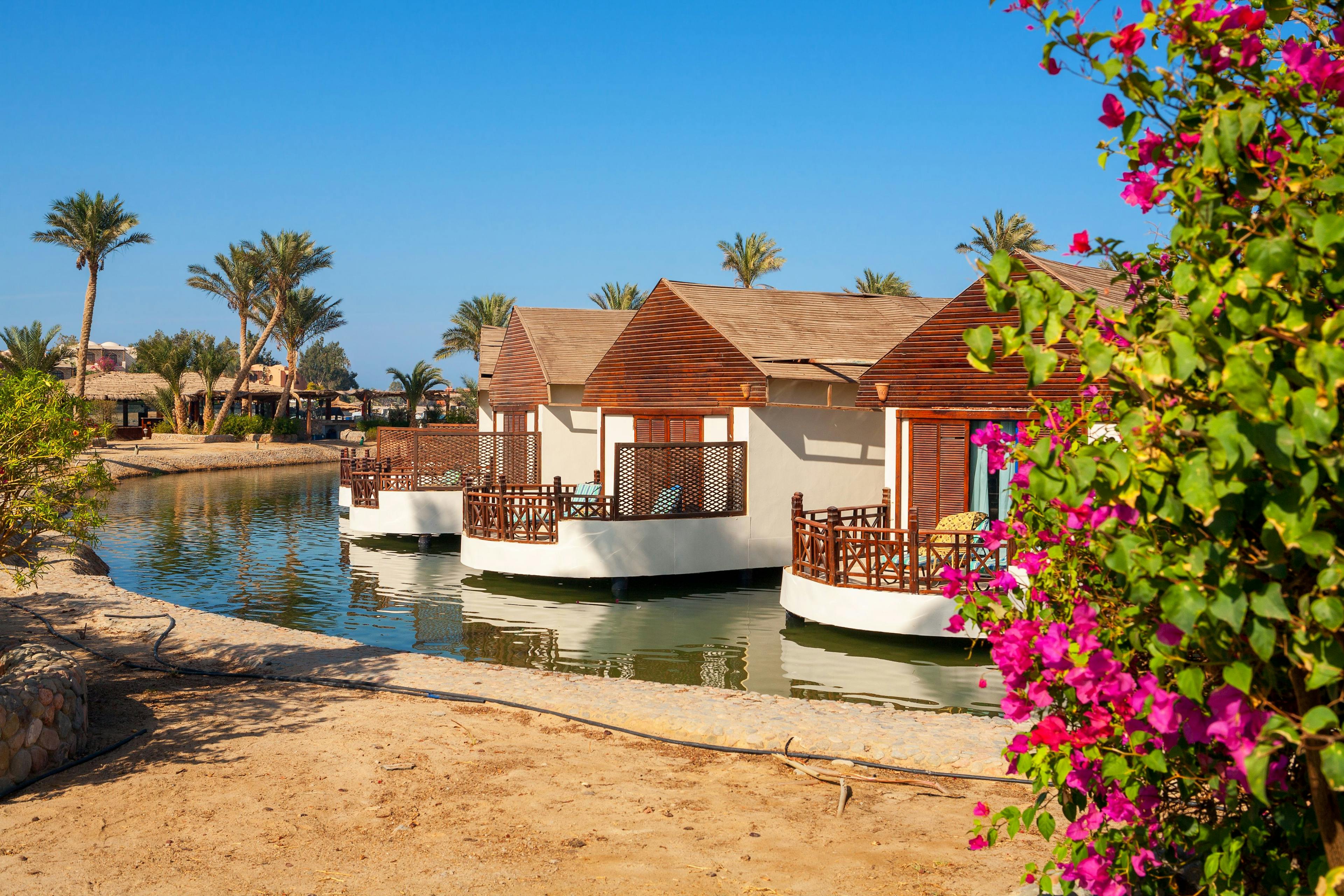 Bungalow on a canal. El Gouna, Egypt, Red Sea
