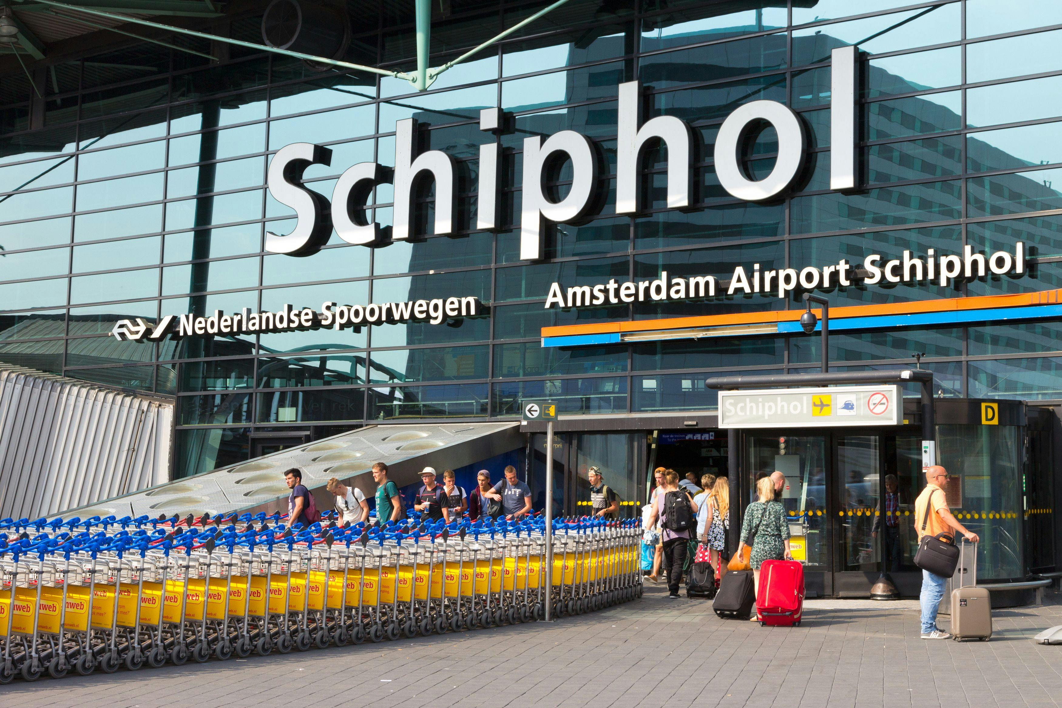 outside view Amsterdam Schiphol Airport